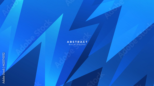 Blue geometric shapes abstract modern technology background design.