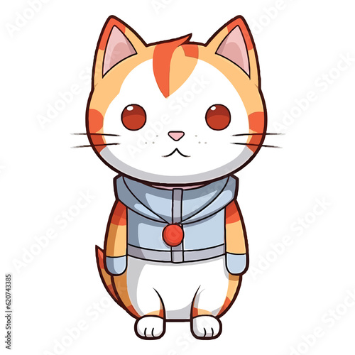 Playful Pixie-Bob Cat Illustration with Adorable Charm and Whiskered Wonders