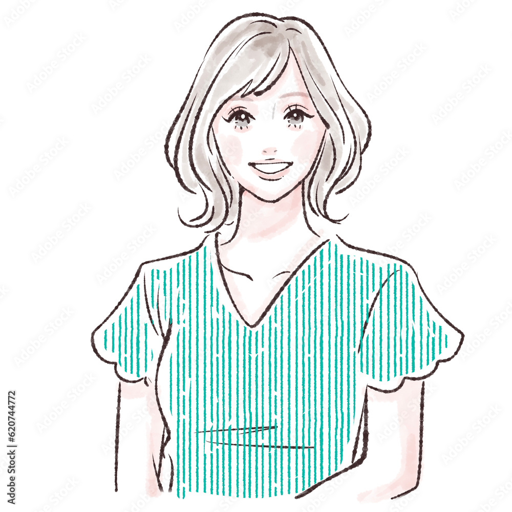 女性のイラスト素材 女性のイラスト素材