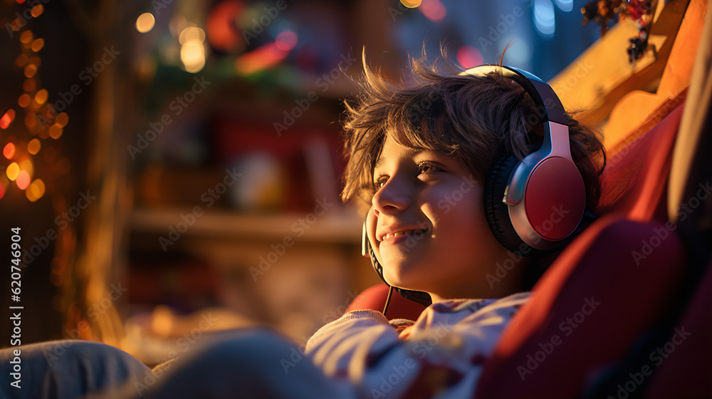 Youthful Gaming Adventures: Male Child Gamer Streaming with Enthusiasm Youthful Gaming Adventures: Male Child Gamer Streaming with Enthusiasm