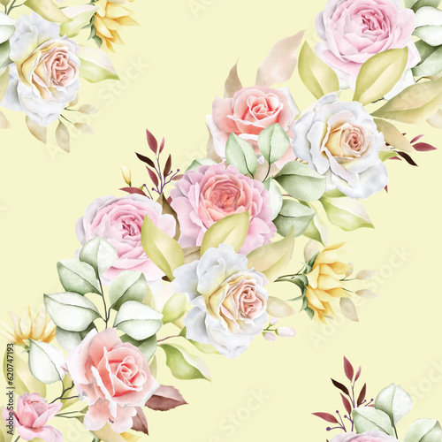 vintage floral seamless pattern design