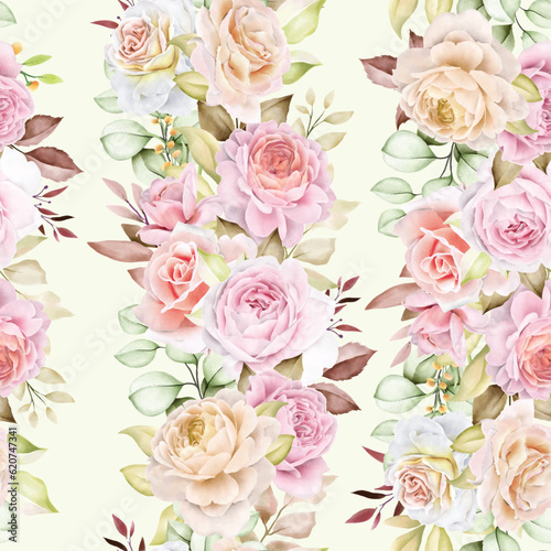 vintage floral seamless pattern design