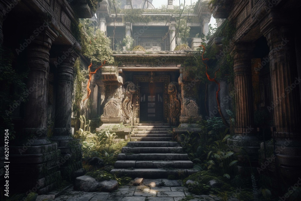 The great aboreal connection, divine gateway of vitality. Generative AI The great aboreal connection, divine gateway of vitality. Generative AI