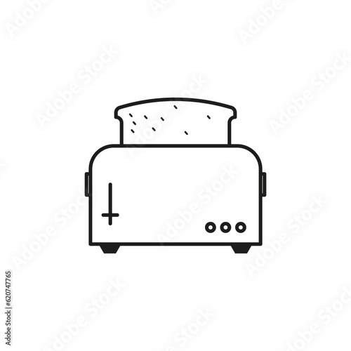 Toaster icon. Vector illustration. stock image.