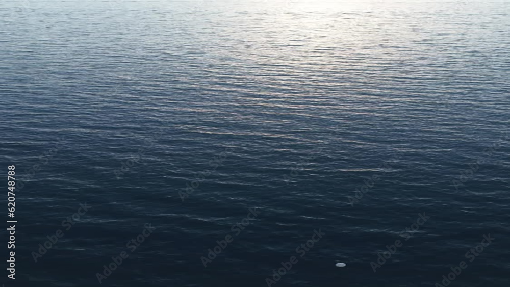 Vista aérea mar, oceano, agua do mar, sobrevoo mar