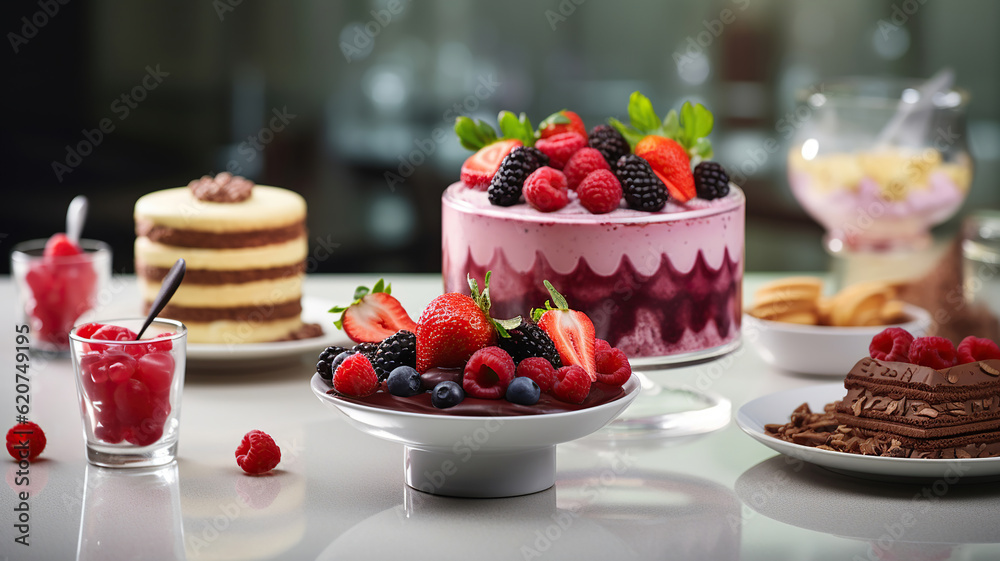 Delicious and Nourishing Desserts for a Healthy Diet. Generative Ai Delicious and Nourishing Desserts for a Healthy Diet. Generative Ai