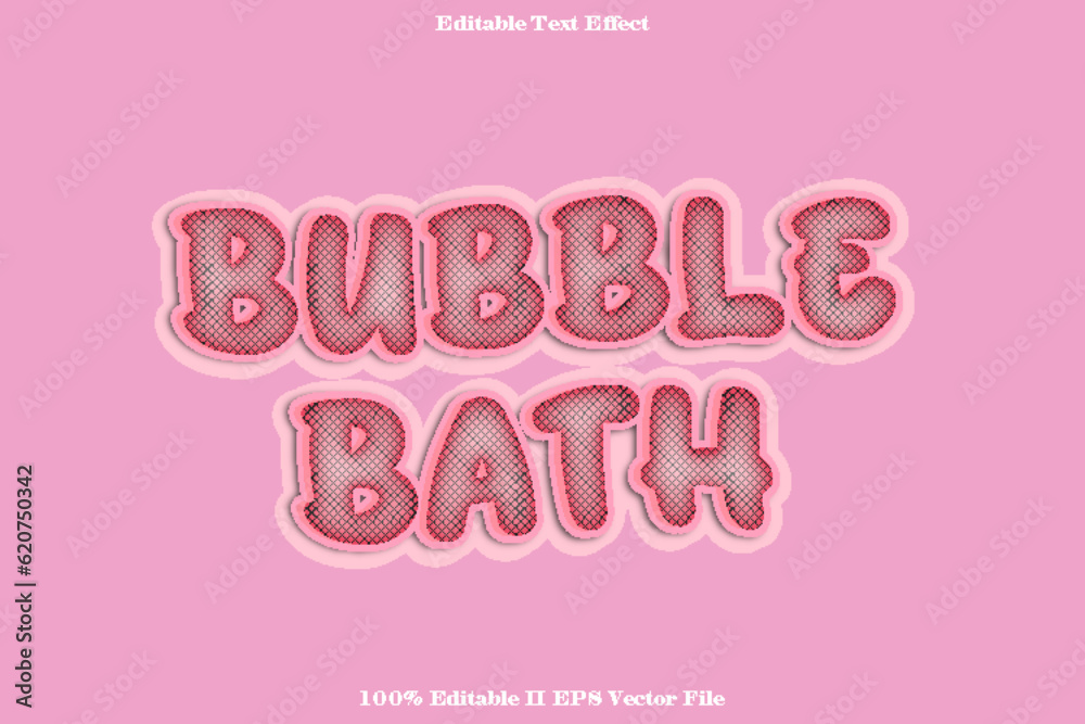 Bubble Bath Editable Text Effect 3d Embos Gradient Style