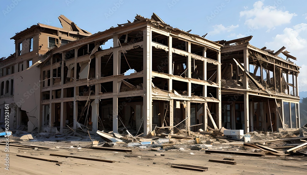 abandoned house in the village