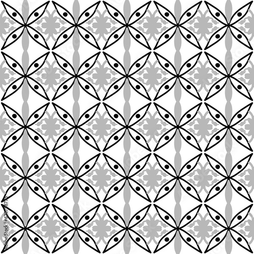 seamless pattern in geometric ornamental style