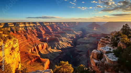 A Sunrise Symphony over the Grand Canyon. Generative Ai © PRI