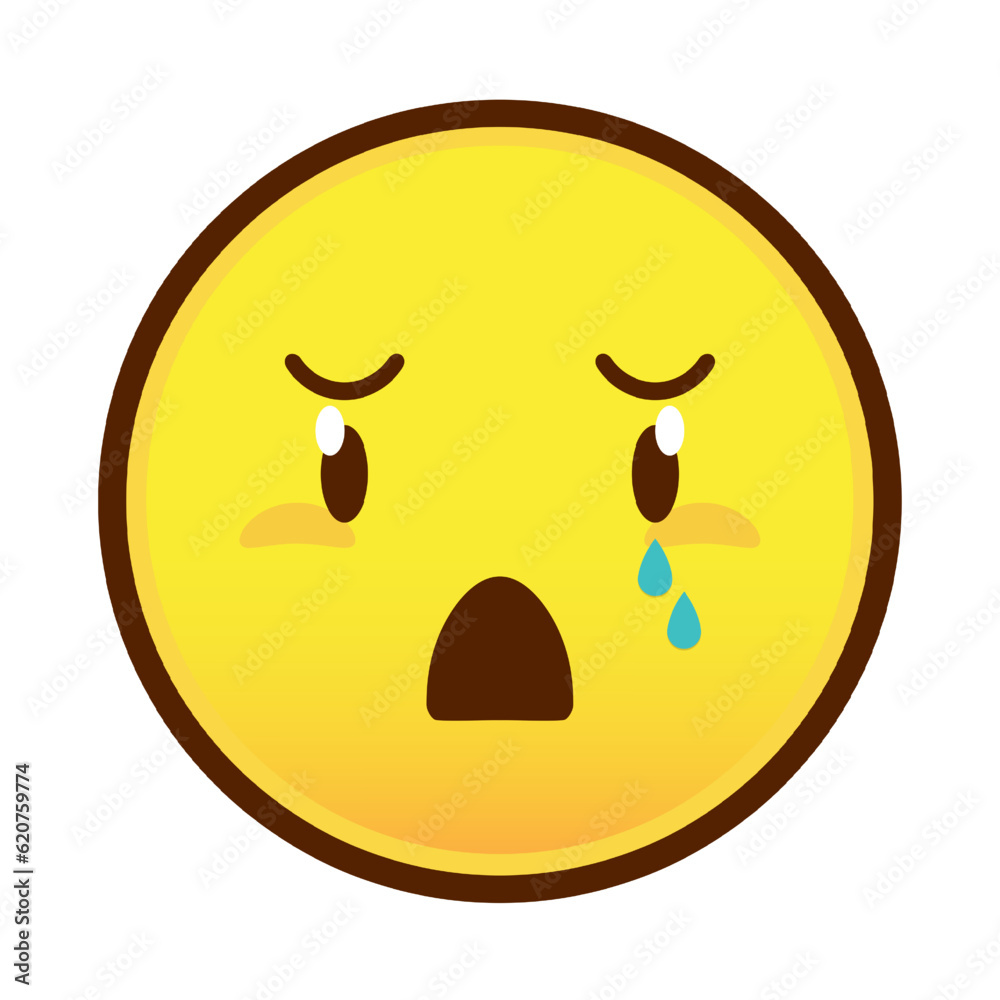 emoji crying and scared face cartoon cute emoji crying and scared face cartoon cute