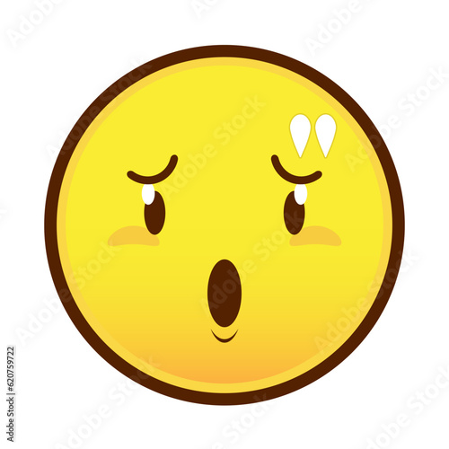 emoji doubt face cartoon cute