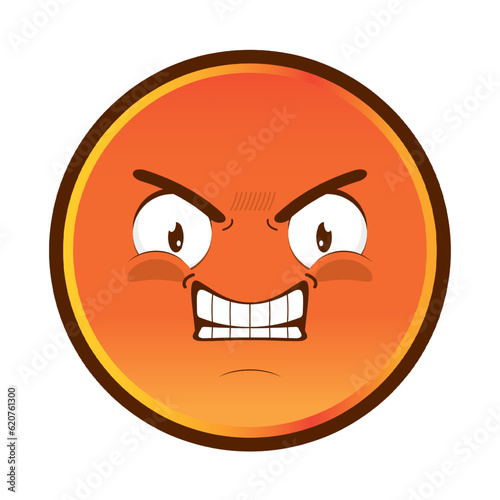 emoji angry face cartoon cute