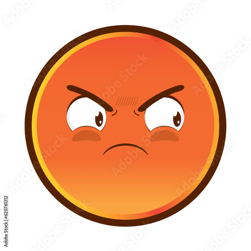 emoji angry face cartoon cute
