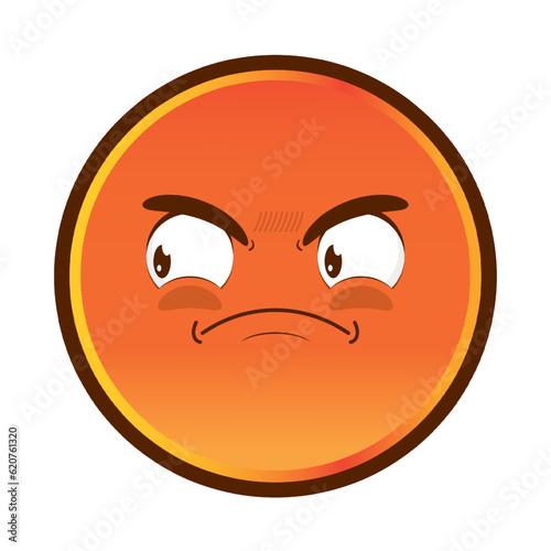 emoji angry face cartoon cute