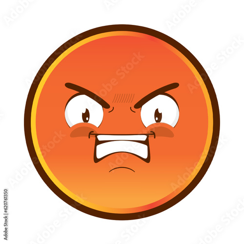 emoji angry face cartoon cute