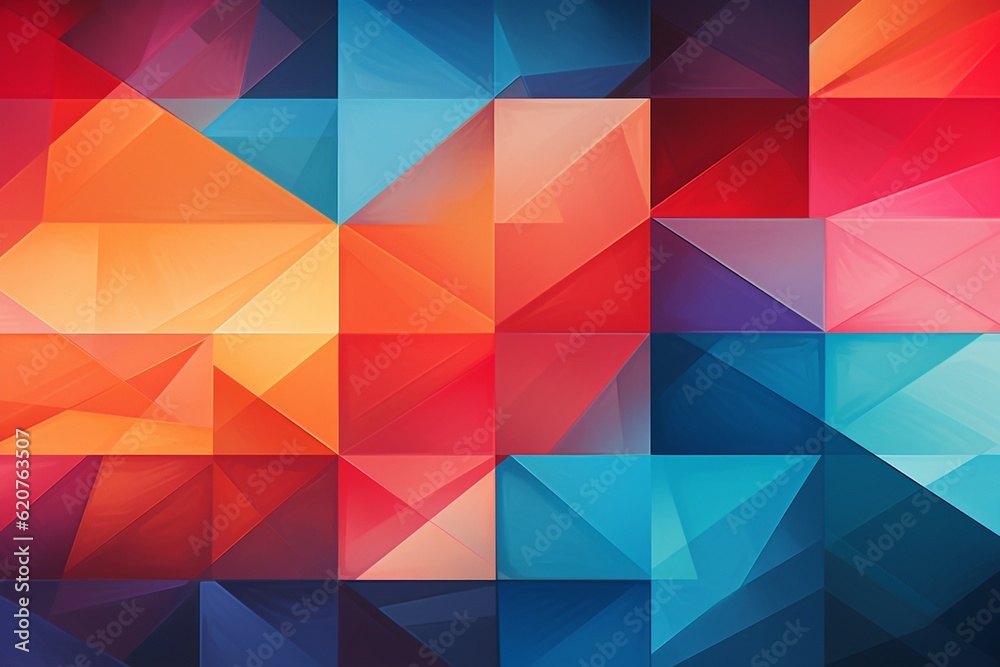Fototapeta premium Contemporary Geometric Patterned Background Created with Generative AI