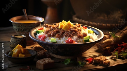 stew with rice and vegetables