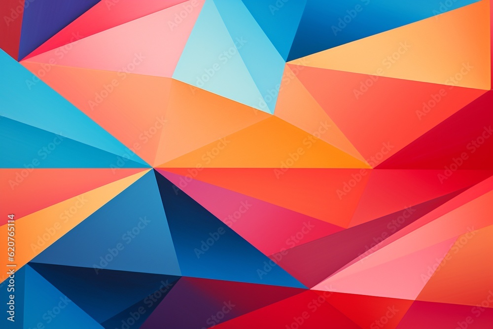 Contemporary Geometric Patterned Background Created with Generative AI Contemporary Geometric Patterned Background Created with Generative AI