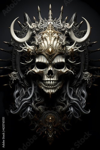 The occult dynamic highly detailed gold black and white