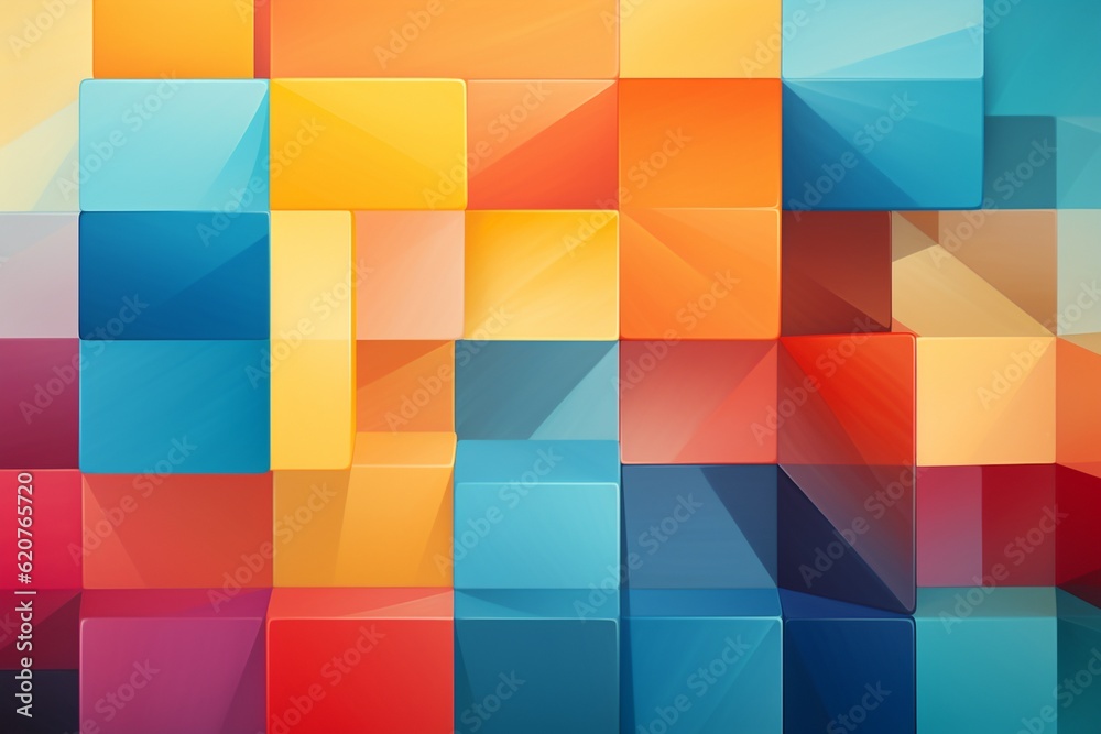 Contemporary Geometric Patterned Background Created with Generative AI Contemporary Geometric Patterned Background Created with Generative AI