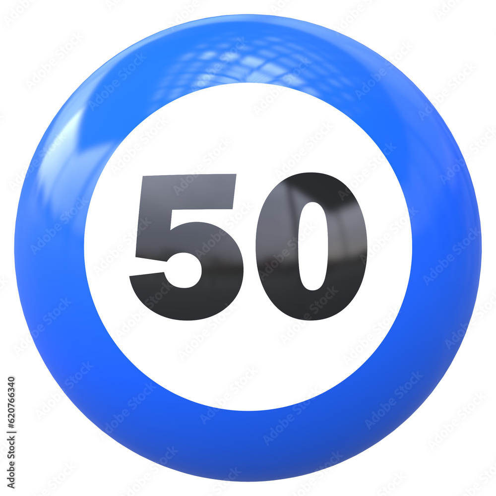 Ball 3D Number 50 Ball 3D Number 50