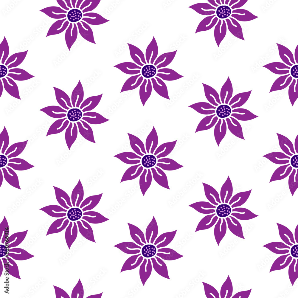 Hand drawn seamless pattern with beautiful flowers vector design. Perfect for textile prints Hand drawn seamless pattern with beautiful flowers vector design. Perfect for textile prints