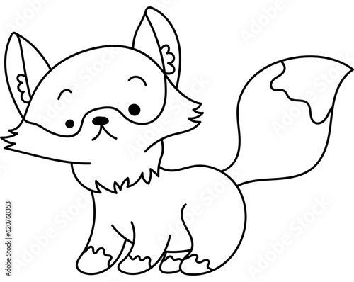 Fox Character Coloring Page