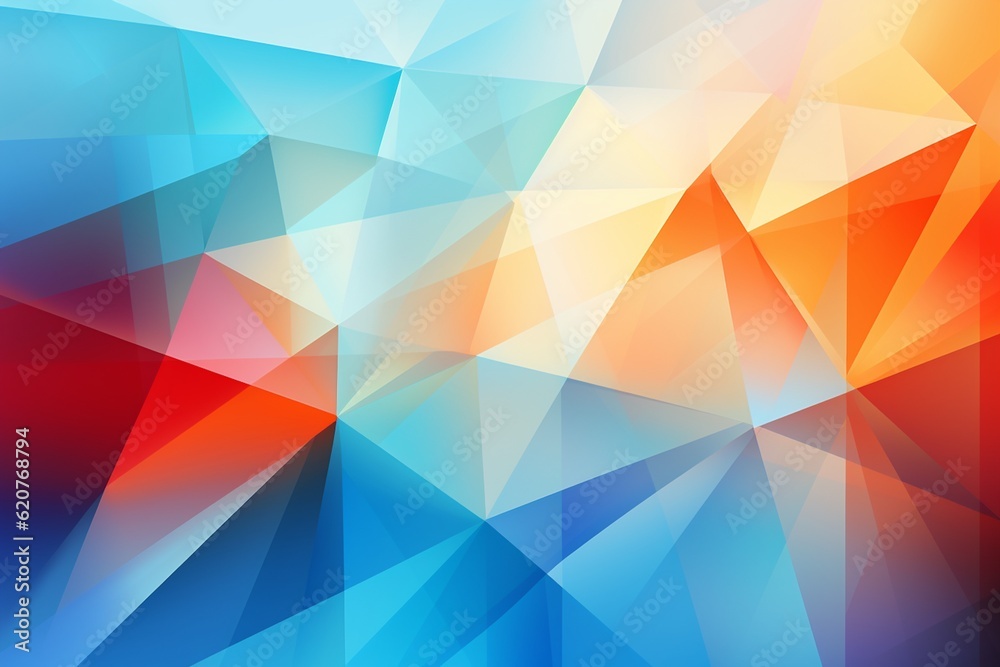 Obraz premium Contemporary Geometric Patterned Background Created with Generative AI