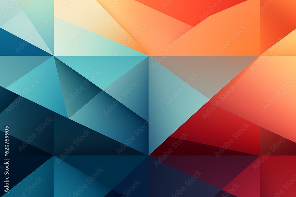 Contemporary Geometric Patterned Background Created with Generative AI Contemporary Geometric Patterned Background Created with Generative AI