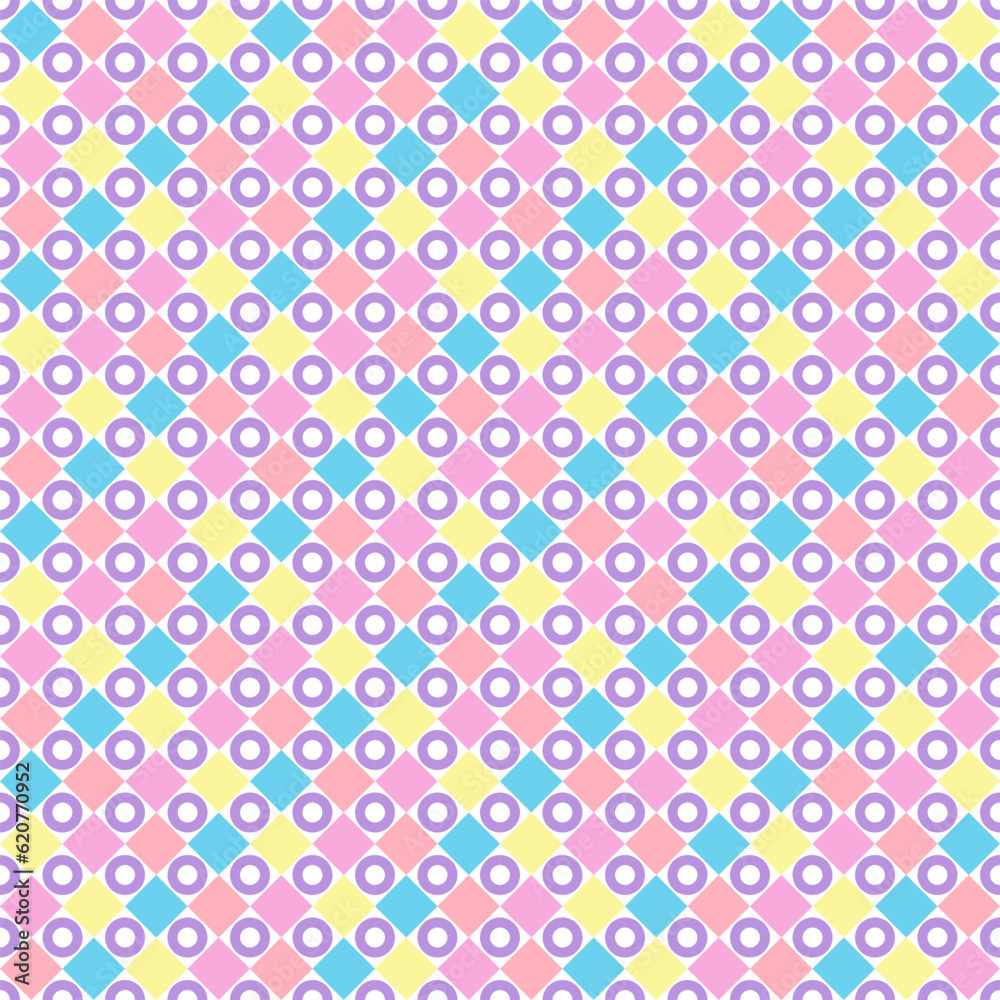 Colorful Vector geometric seamless pattern, tiles, fabric, paper, wraping and decorations.