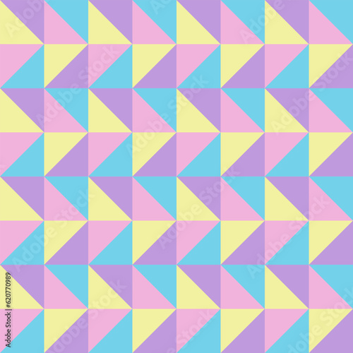 Wallpaper Mural Colorful Vector geometric seamless pattern, tiles, fabric, paper, wraping and decorations. Torontodigital.ca