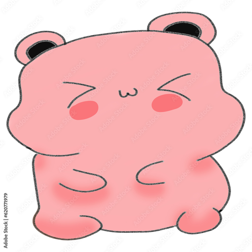 Naklejka premium smile close eyes