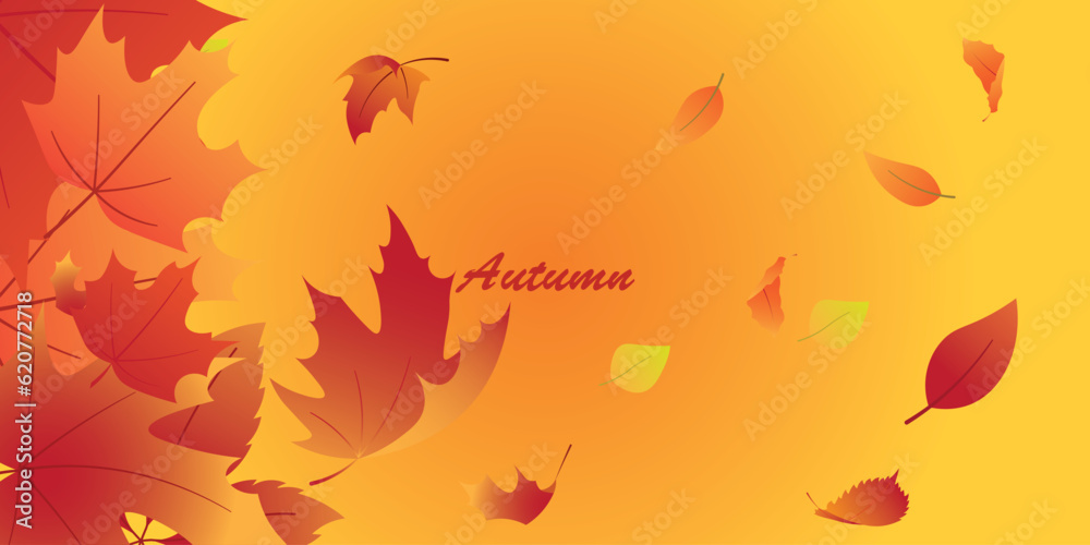 Obraz premium Background design with autumn theme.