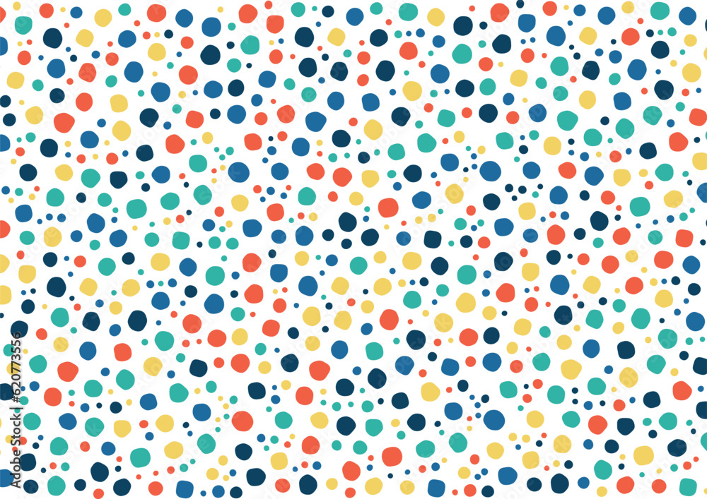 Obraz premium colorful polkadot seamless pattern background
