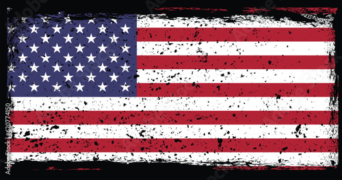 USA grunge flag 4th July American Independence day