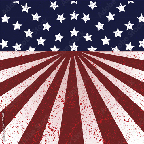 4th July American Independence day template