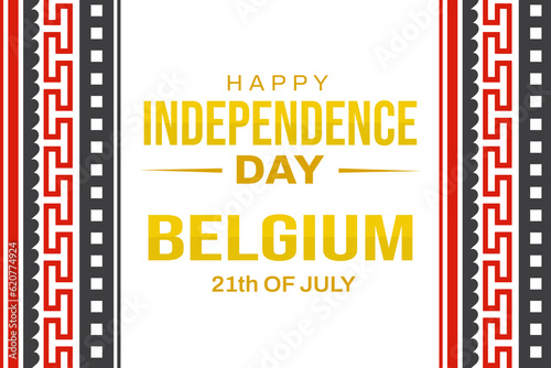 Happy Independence Day of Belgium background. 21st of July Belgium independence day wallpaper