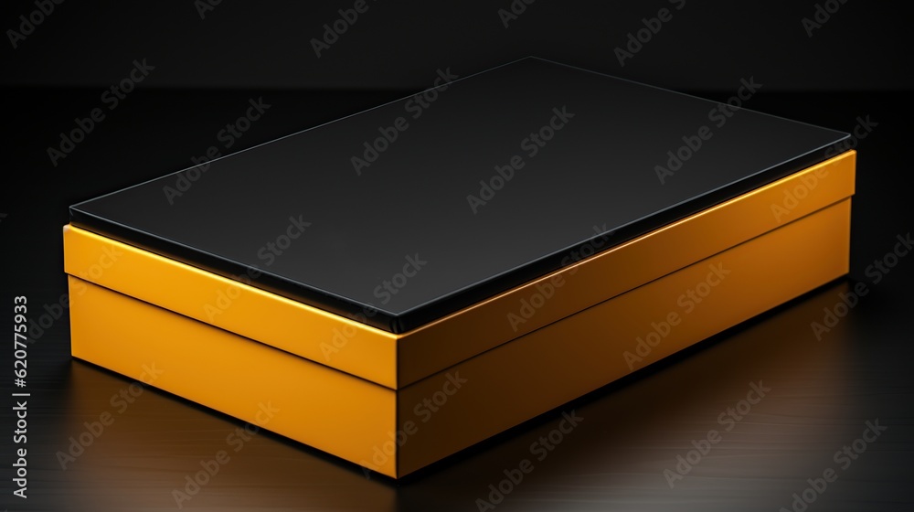blank yellow black box mockup blank yellow black box mockup