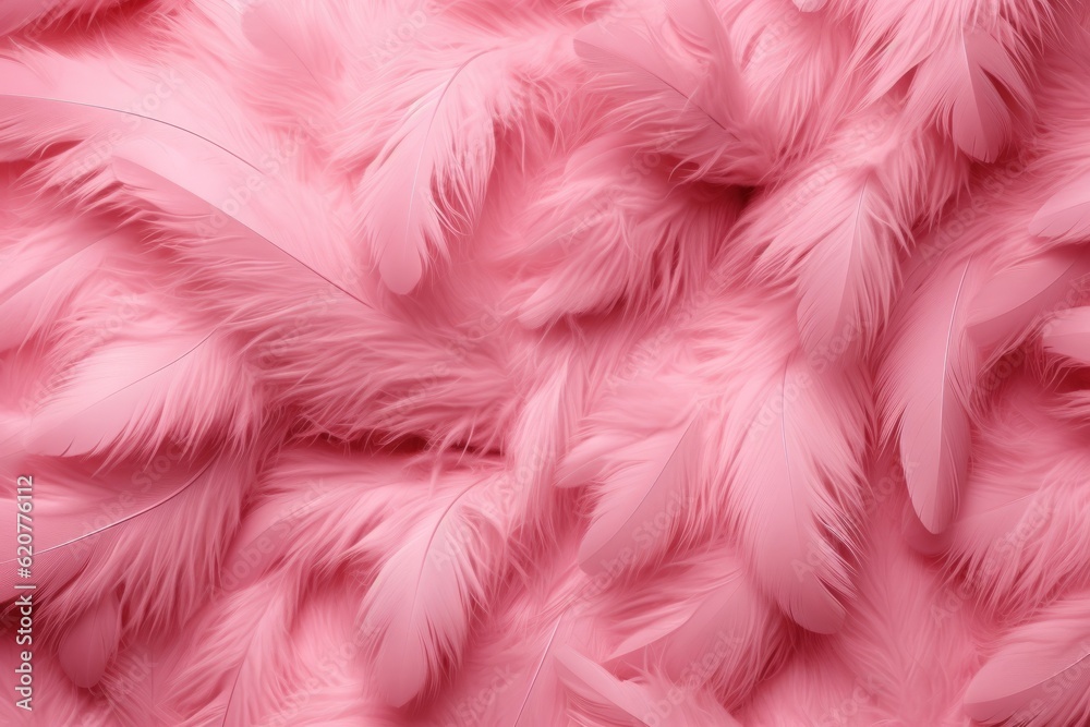 Beautiful pink feathers as the background Beautiful pink feathers as the background