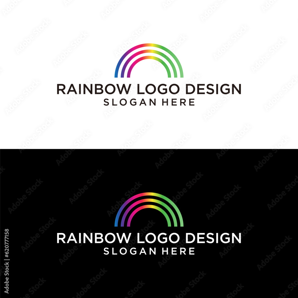 rainbow logo design