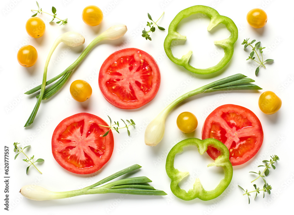 various colorful sliced vegetables various colorful sliced vegetables