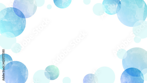 16:9比率バブル背景イラスト