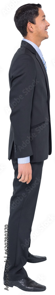 Digital png photo of happy asian businessman smiling on transparent background Digital png photo of happy asian businessman smiling on transparent background