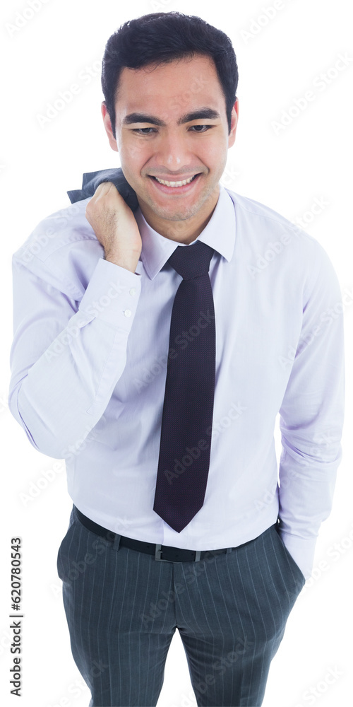 Digital png photo of happy asian businessman on transparent background Digital png photo of happy asian businessman on transparent background