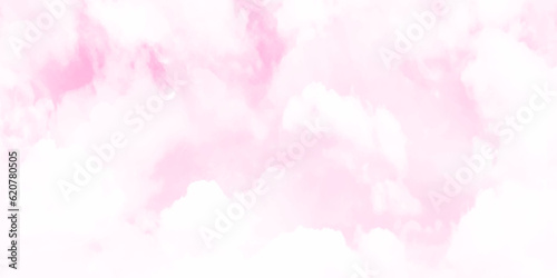 Cloud background in pastel baby pink color. Abstract color of clouds and sky on pink in sunshine for texture background. © Sharmin