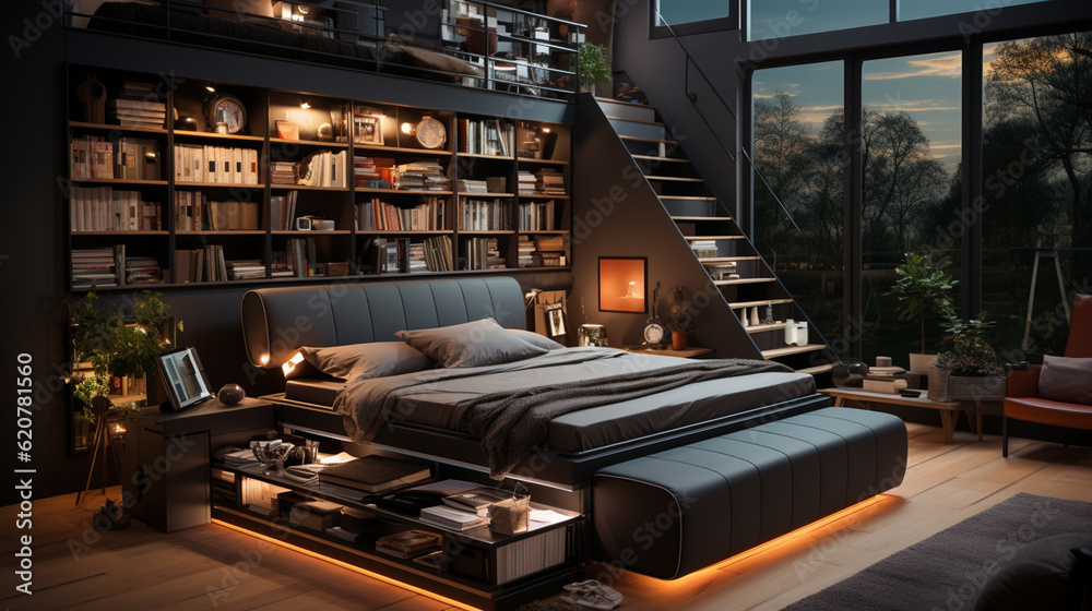 Comfortable bed. Generative Ai Comfortable bed. Generative Ai