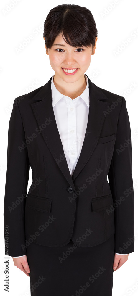 Digital png photo of happy asian businesswoman on transparent background Digital png photo of happy asian businesswoman on transparent background
