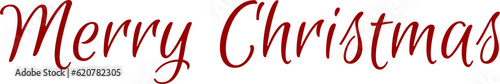 Digital png illustration of christmas text on transparent background