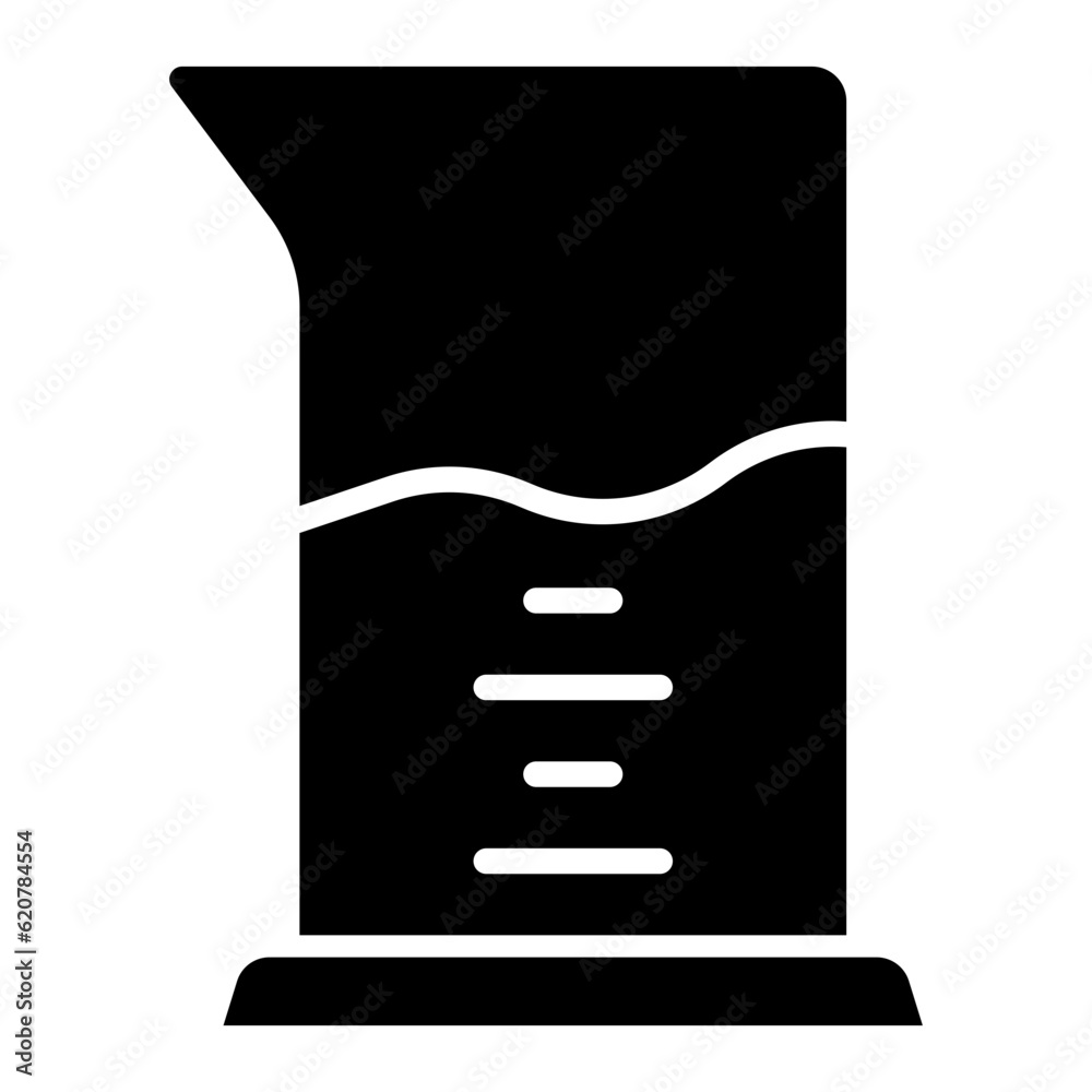 graduated cylinder icon